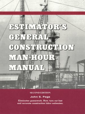 cover image of Estimator's General Construction Manhour Manual